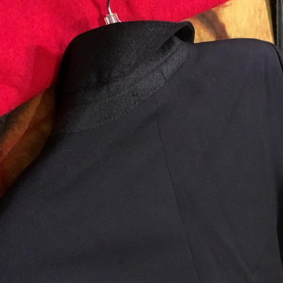 JOSEPH & FEISS Gold-men’s navy blue wool long sleeve triple-button suit jacket - Picture 7 of 11